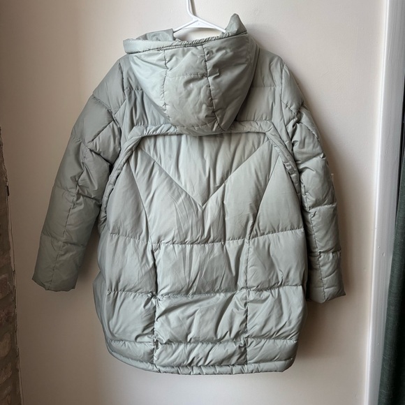 MBSKY Light Gray Hooded Puffer Jacket - Picture 6 of 6